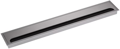 Kabeldoorlaat CAVO kabeldoos hoekig 500 x 80 mm zilver geanodiseerd