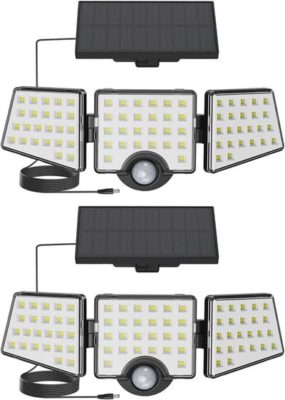 Solar Buitenlamp met Bewegingsmelder en 1200 Lumen