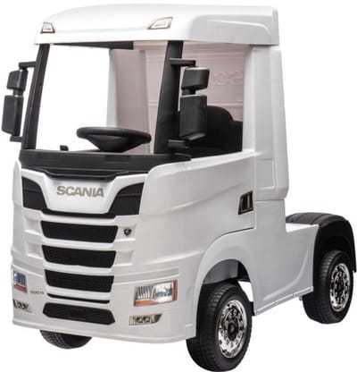 Scania 500R 12V Elektrische kindervrachtwagen Wit