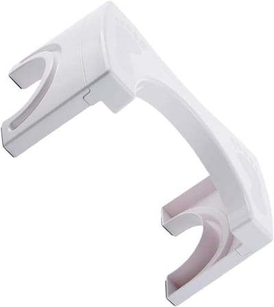 Toiletkruk Opvouwbaar - Badkamerkrukje Hurkkruk - Verbeteren Stoelgang - Antislip Basis - 41 x 22 x 19 cm - Wit