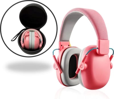 Gehoorbescherming voor Kinderen – Ruisonderdrukkende Oorbeschermer SNR 27dB met Draagbare Hoes voor Autisme, Peuters, Kinderen, Geluidsisolatie, Oorkap, Ruisdemping, Concentratie Hulp, Leerhulp, Studeer Hulp