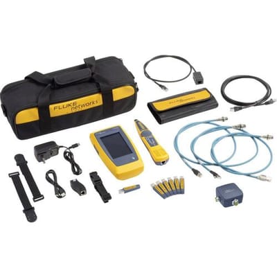 Fluke Networks LIQ-DUO-IE-KIT-H6-EU Kabel-, netwerk- en WiFi Industrial Ethernet-tester Geschikt voor: CAT 4, CAT 5, CAT 5e, CAT 6, CAT 6A, WiFi 6E,
