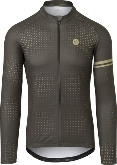 AGU Pixel Fietsshirt Lange Mouwen Essential Heren - Forest Green - XXL