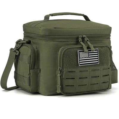 Tactische Lunchbox voor Mannen Buiten Zware Lunchtas Werk Lekvrij Geïsoleerd Duurzaam Thermische Koeltas Maaltijd Kamperen Picknick Praktisch Gebruik