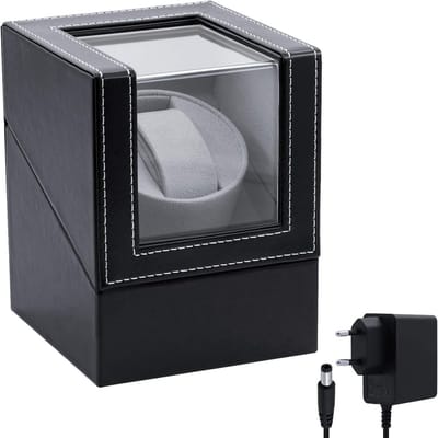 Automatische Horloge Winder Box van PU Leer voor het Opslaan en Opladen van Automatische Horloges