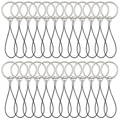 Zeynomax - Telefoon charme riem - Telefoonsleutelhanger - 60 stuks - Antiverlies polsband - Zwart - Mobiele telefoon ketting - Geschikt voor smartph..