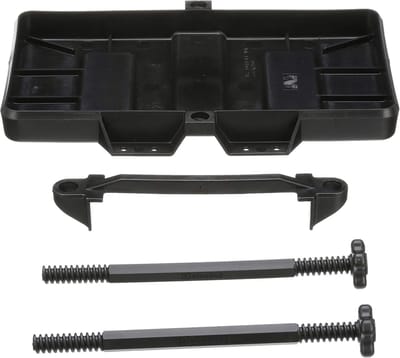 Batterijhouder - Verstelbare Lade - Boot Accessoires - Verstelbaar tot 23cm - 33 x 25 x 5 cm - Zwart
