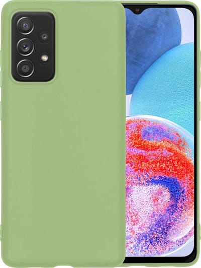 Hoesje - Geschikt voor Samsung Galaxy A23 - Sterk & Shockproof - Hoes Cover - Siliconen Case - Telefoonhoesjes - Groen