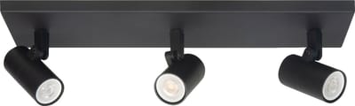 Spot Picollo 3 lichts L 40 cm incl mini GU10 zwart