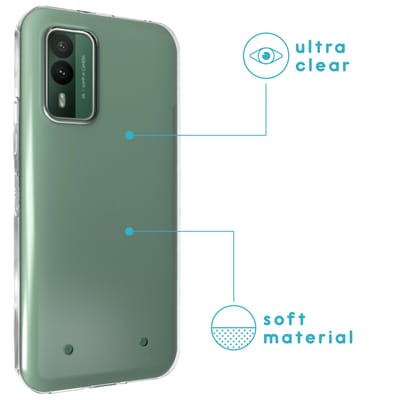 imoshion Hoesje - Geschikt voor Nokia XR21 - Softcase Backcover smartphone - Transparant