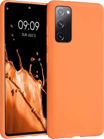 kwmobile telefoonhoesje geschikt voor Samsung Galaxy S20 FE - Hoesje voor smartphone - Back cover in fruitig oranje
