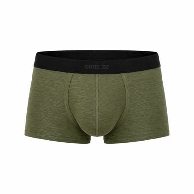 CODE 22 Zebra Trunk Khaki - MAAT S - Heren Ondergoed - Boxershort voor Man - Mannen Boxershort