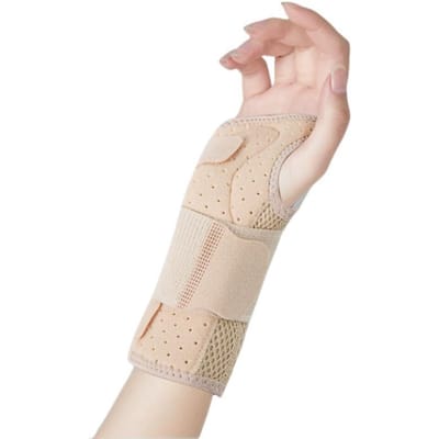 Orthopedische Carpaal Tunnel Polsband Verstelbare Polssteun Spalk Handbrace Met 2 Steunen Ademende Beschermer M