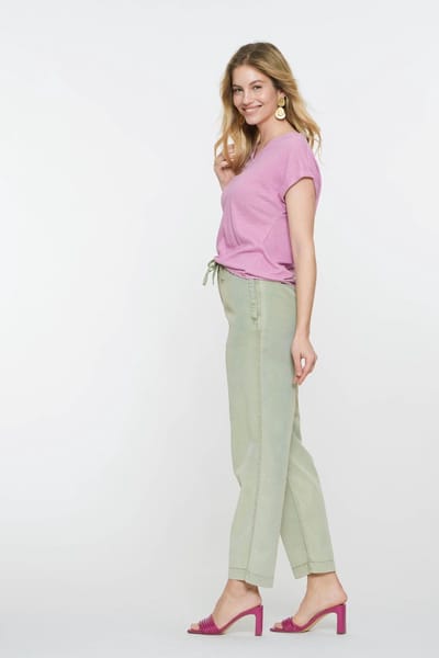 GEISHA - Broek - Maat M - Vrouwen - Groen - Lyocell