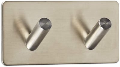 Wandhaak ADRA met 2 haken 90 x 45 x 29 mm zelfklevend 3M RVS roestvrij voor keuken & badkamer Handdoekhaak van SOTECH