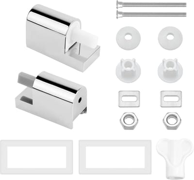 Azalia Wc-brilhouder, 2 stuks ABS wc-bril scharnieren, softclose wc-brilbevestiging, softclose-mechanisme, toiletbril, voor vaste toiletbrillen te installeren