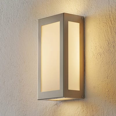 CMD Sensor-LED buiten wandlamp Aqua Rain, roestvrij staal