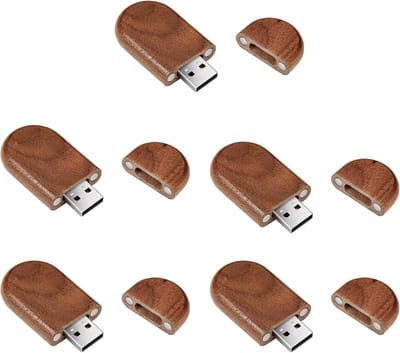 Houten USB Sticks - Opslag Geheugen - Bestanden Overzetten - 360 Graden Draaibaar - 55 x 19 x 11 mm