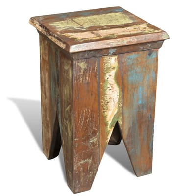 vidaXL - Kruk - massief - gerecycled - hout