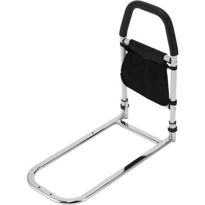 Main courante de chevet Rails de lit de sécurité Garde-main Barre d'appui pour personnes âgées avec sac de rangement Usage domestique