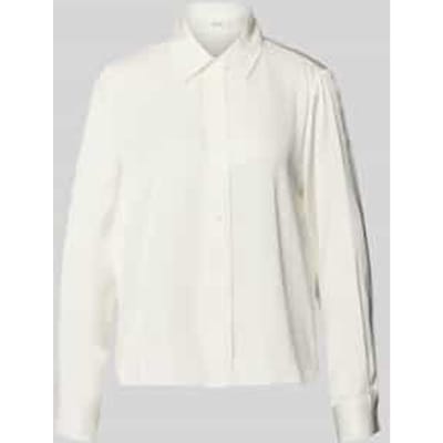 Regular fit overhemdblouse van viscose, model 'Fanda'