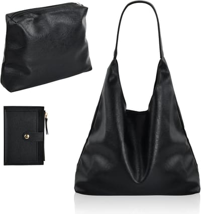 Grote Dames Handtas Zacht Leer Shopper Schoudertas Hobo Stijl