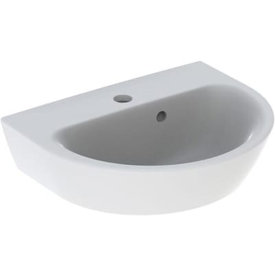 Geberit Renova hand wash basin 45 x 36 cm with tap hole and overflow 500.375.01.1