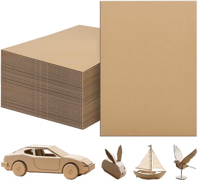 Dailygoods- Golfkarton 50 Stuks - A3 30 x 40 cm - 3 mm Dik - Bruin - Knutselen/Verpakking - Doe-het-zelf Projecten - Creatieve Toepassingen - Karton