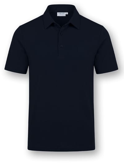 Vercate - Heren Polo Korte Mouw - Strijkvrij Poloshirt - Navy / Donkerblauw - Slim Fit - Excellent Katoen - Maat: XL