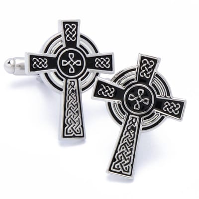 Manchetknopen - Kruis Religieus met Kleine Details