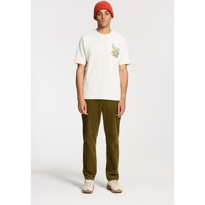 Shiwi Finn Relaxed Fit Landscape T-shirt White Maat: S | T-shirts met Print Outlet | Heren | Wit