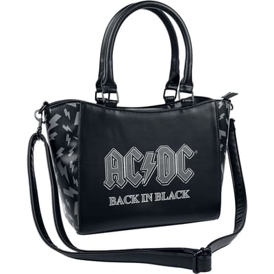 AC/DC Handtas - Back in Black - voor Vrouwen - zwart-grijs