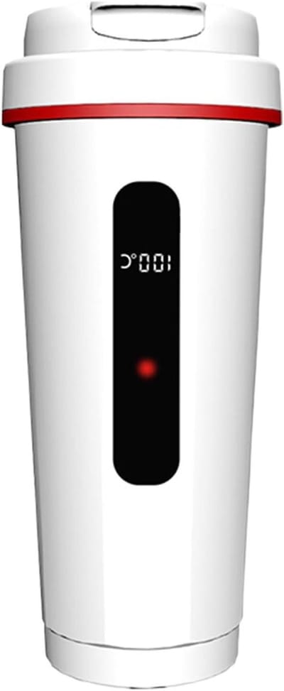 Elektrische Waterkoker - Reis Waterkoker - Onderweg Water Koken - Snelle Verwarmingsfunctie - 500 ml - Zilver