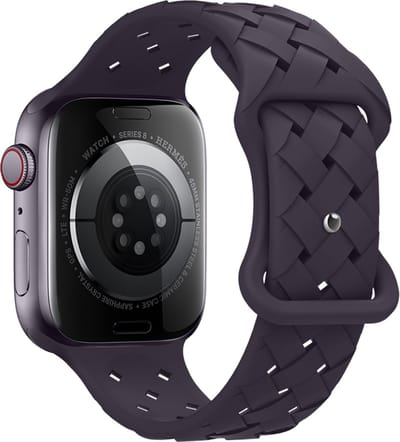 Hoco Flexible WA 16 Watch Bandje - Geschikt voor Apple Watch 1 / 2 / 3 / 4 / 5 / 6 / 7 / 8 / 9 / SE / Ultra - 38MM / 40MM / 41MM - Paars