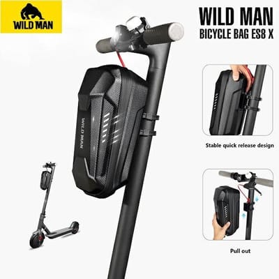 WILDMAN Koffer/houder voor ES8X Max scooterframetas zwart/zwart