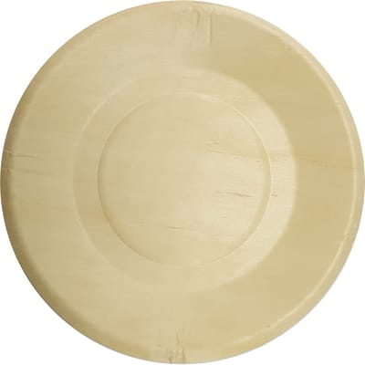 Vegaoo - 4 ecologische houten borden 21 cm