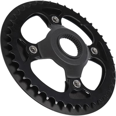 Fiets Crankstel Adapter Lichtgewicht Crankstel Tandwiel voor Bangfang Centrale Motor M500 G520 M510 G522 black