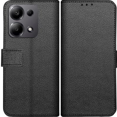 Cazy hoesje geschikt voor Xiaomi Redmi Note 13 Pro (5G) Hoesje met Pasjeshouder - Bookcase Classic - Zwart