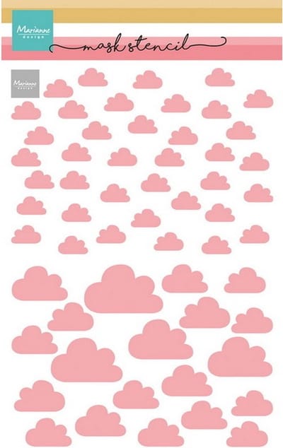 Mask Stencil, Clouds