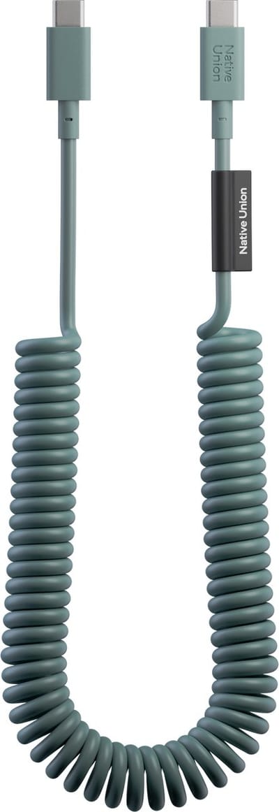Native Union Pop Cable - Slate Green - USB-C naar USB-C - 2.4M - 60W