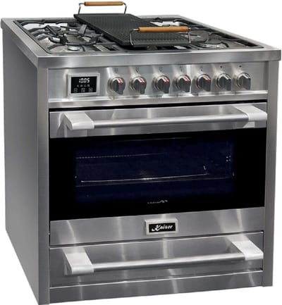 Kaiser - gasfornuis - HGE 93505 R Gasfornuis - 90 cm - roestvrij staal - rvs - Inox - Range Coocker