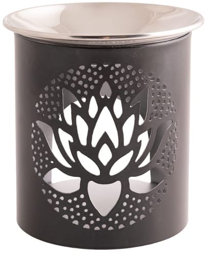 Wierookbrander Lotus met RVS schaal