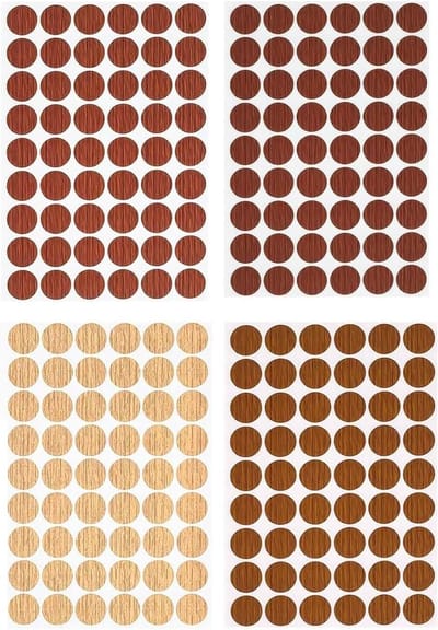 Zelfklevende Dekkapjes in 4 Kleuren - Waterdichte Ronde Afdekkappen van 21mm voor Schroefgaten, Muren en Meubels
