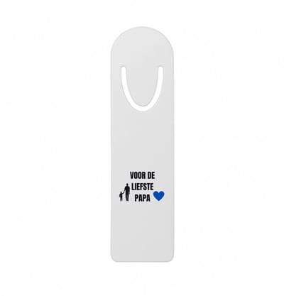 Hacebo® - voor de liefste papa metalen boekenlegger - Papa - cadeau papa - cadeau - verjaardag papa - vaderdag - beste papa Bladwijzer boekenleggers - 12.7 cm x 3.2cm