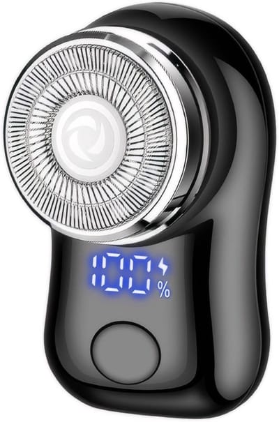 Scheerapparaat - Elektrisch scheerapparaat - Mini elektrisch scheerapparaat - Dubbel ringmesnet - USB - Digitaal display - 3 niveaus instelbaar - Draagbaar - Ideaal voor zakenreizen en als cadeau voor de feestdagen - Reizen - Stijlvolle beautytools