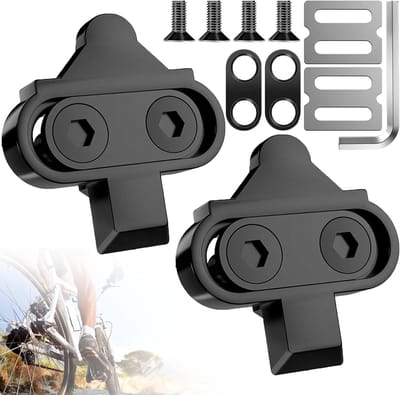 Fiets Pedalen met Antislip Platen en Inbussleutel, Stalen Cleats voor Mountainbike, Geschikt voor Mannen en Vrouwen, Inclusief Lock Plate voor Schoenen
