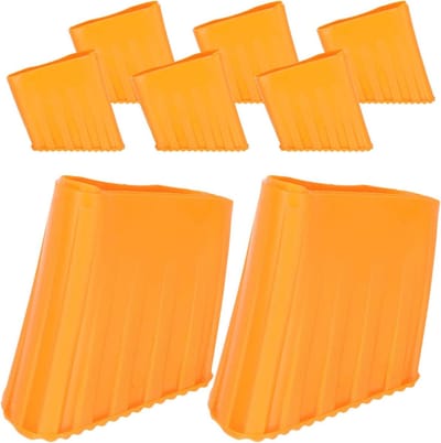 Laddervoetjes - Ladderdoppen Voetkussens - Veiliger Werken - Antislip Stabiliteit - 5x4.5x2.5 cm - Oranje