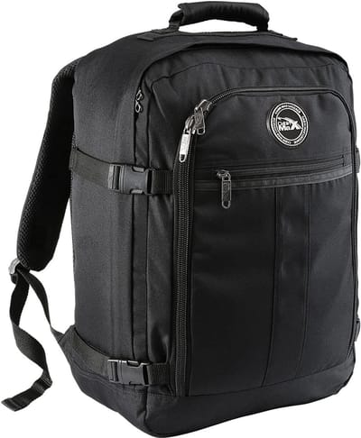 SnelShoppen - Cabin Max Handbagage Rugzak - Lichtgewicht Nylon Reisrugzak voor Ryanair, Easyjet, WizzAir - Ideaal voor Weekendtrips, Vakanties - 3 Hoo