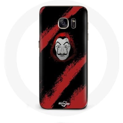 Coque - La casa de papel - Samsung Galaxy S7 - Souple - Noir - Protection
