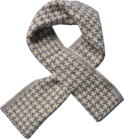 Juleeze Wintersjaal Dames 15x85 cm Grijs Wit Polyester